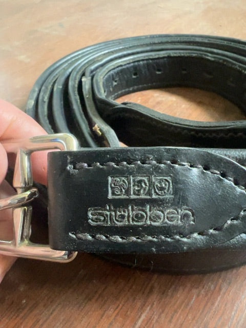 Black Stübben Stirrup Leathers, 57”