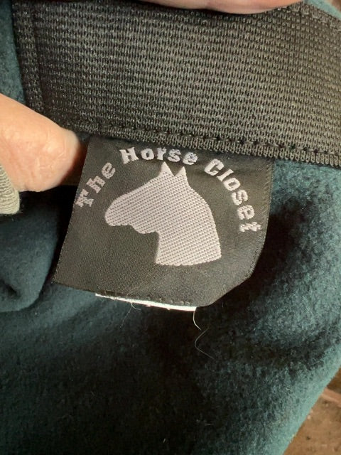 Green The Horse Closet Mini Polar Fleece Hood, Large