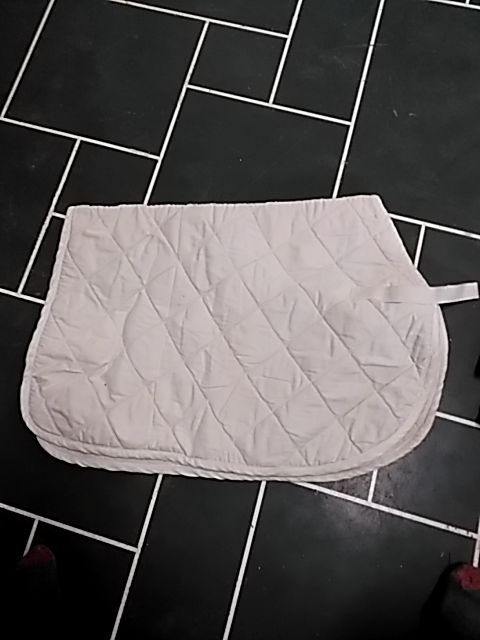 White  Saddle Pad, Pony