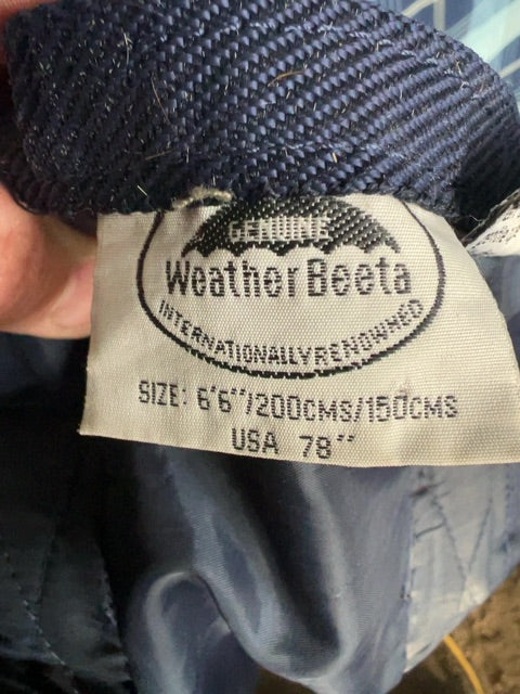 Navy Weatherbeeta Cotton Sheet, 78”