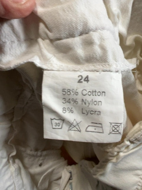 White Tuscany Full Seat Breeches, 24