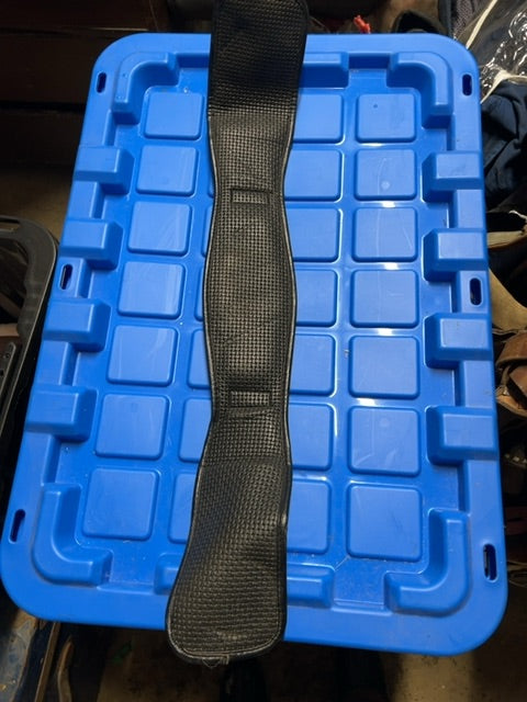 Black Lettia Neoprene  Dressage Girth, 26”