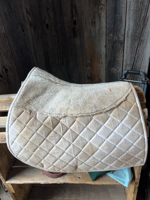 White Roma Saddle Pad, Full