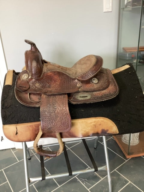 Brown Western Star Western Saddle, 13"