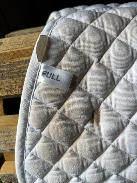 White Shedrow Saddle Pad, Full