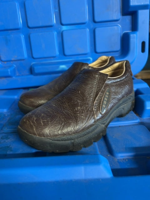 Brown Roper Slip On Shoes, 6