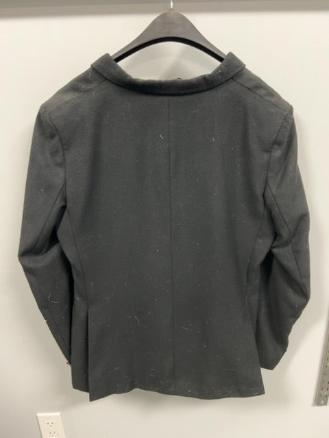 Black Wool Tuffrider Show Jacket, 16