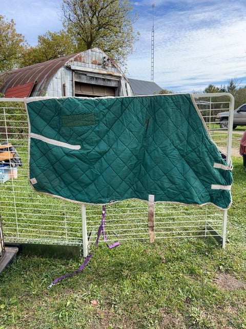 Green  Quilted Stable, 72"