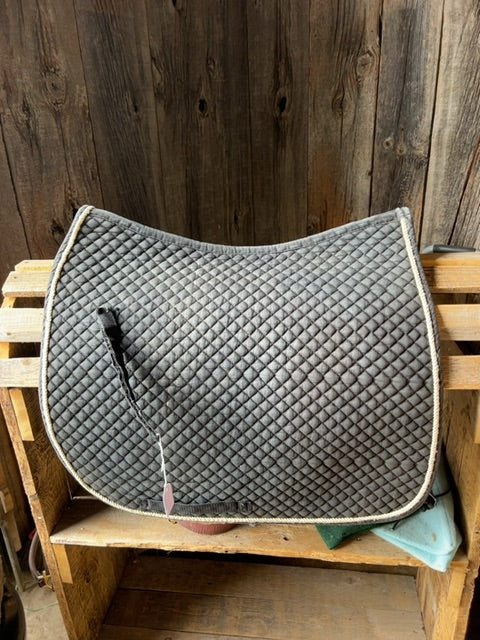 Black  Saddle Pad, Dressage Full