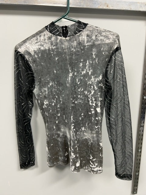 Silver Equiline Western Show Shirt, Small