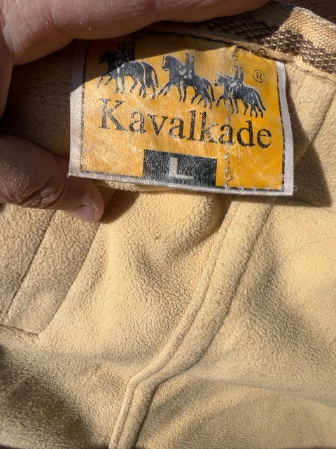 Brown Kavalkade Fleece cooler, Large