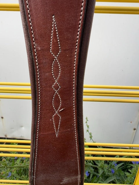 Oak Bark Ovation Fancy Stitch Leather Girth, 48"