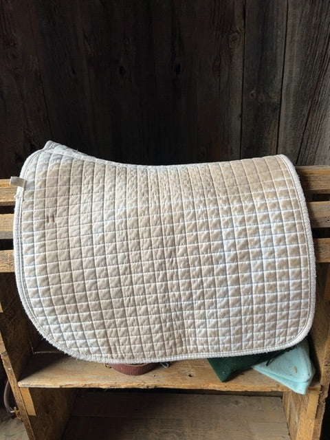 White  Dressage Pad, Full