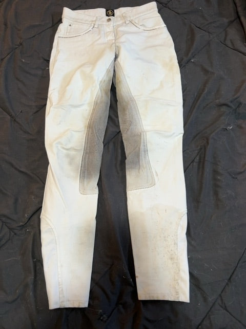 White BR Fullseat Breeches, 24