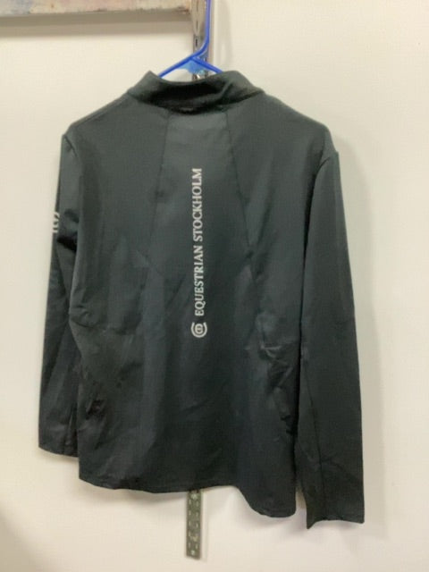 Black Equestrian Stockholm 3/4 Zip Shirt, XXL