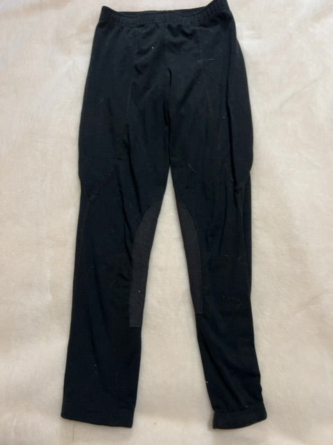 Black Elation Riding Tights, Youth Large