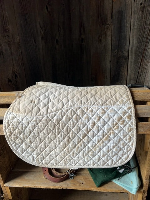 White  Saddle Pad, Full