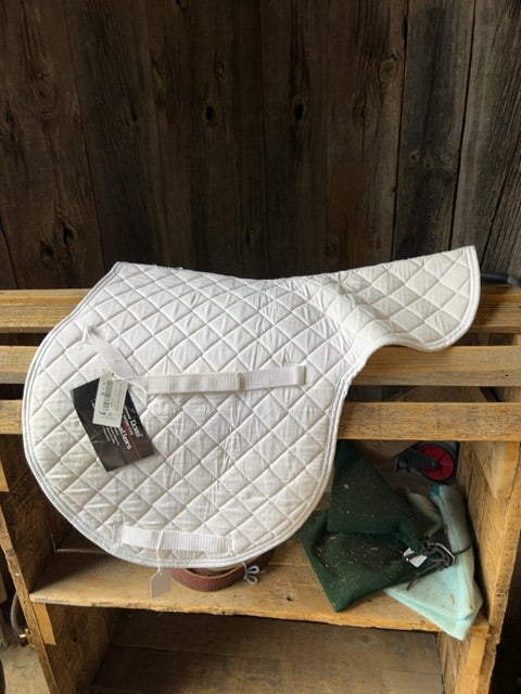 White Roma Lite Saddle Pad, Full