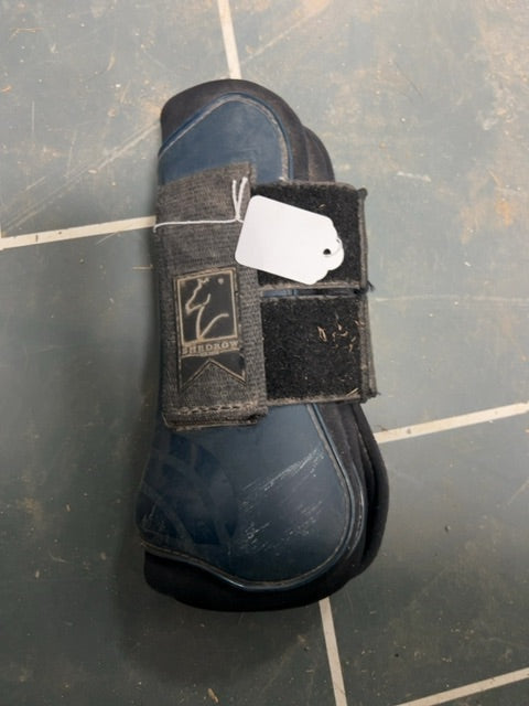 Navy Shedrow Open Front Boots, Horse