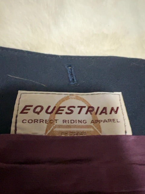 Navy Equestrian Correct Riding Apparel Show Jacket, 12R