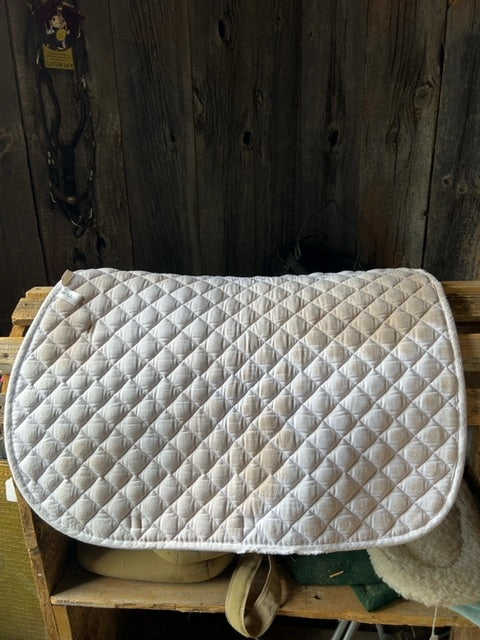White Shedrow Saddle Pad, Full