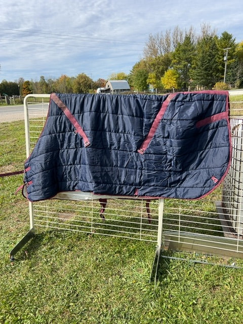 Navy  Stable Blanket, 80"