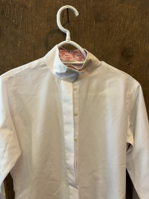 White Essex Classic Show Shirt, 32