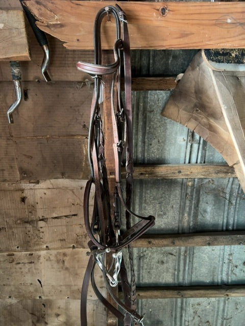 Brown  Bridle with 5" Slow Twist Full Cheek, Full