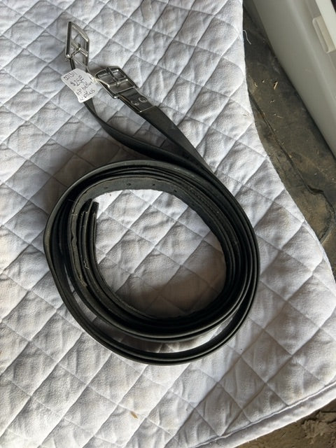 Black Wintec Biothane Stirrup Leathers, 63"