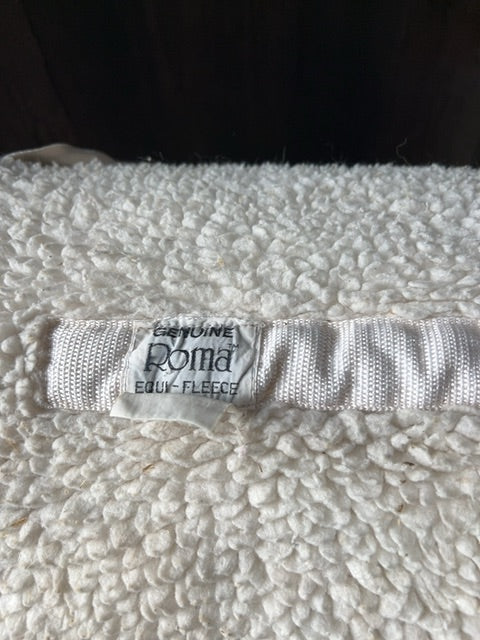 White Roma Saddle Pad