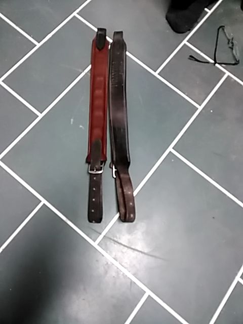 Dark brown Pravins Stirrup Leathers, 135"