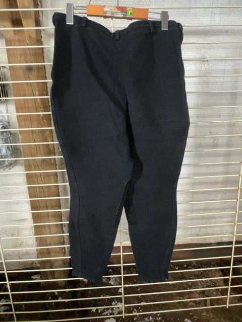Black On Course Kneepatch Breeches, 36L
