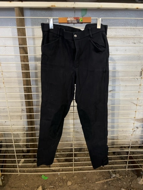 Black Elation Black Label Kneepatch Breeches, 36
