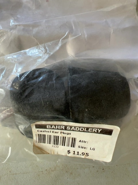 Black Cashel Ear Plugs, Large