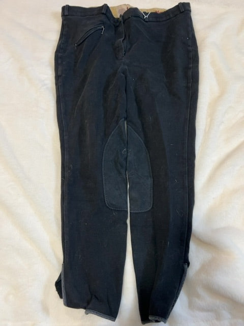 Black Elation Kneepatch Breeches, 36