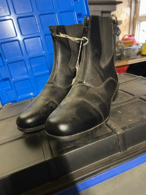 Black Old West Paddock Boots, 11M