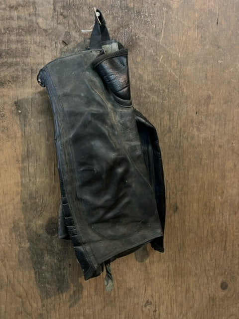 Black Ariat Leather Half Chaps, Large