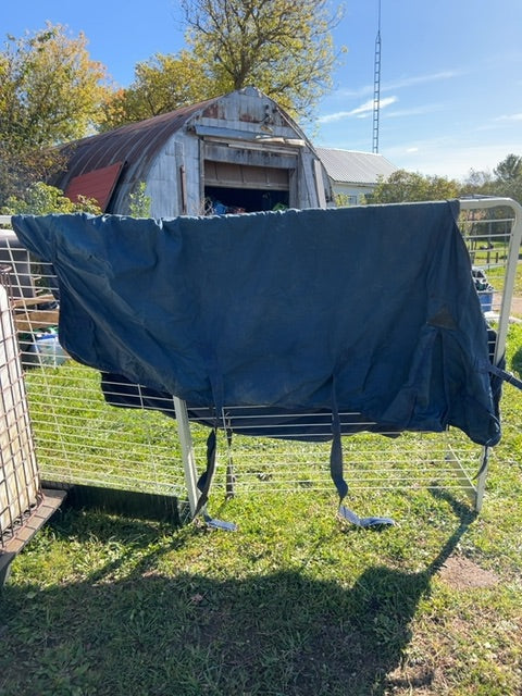 Navy Shedrow Rainsheet, 76"