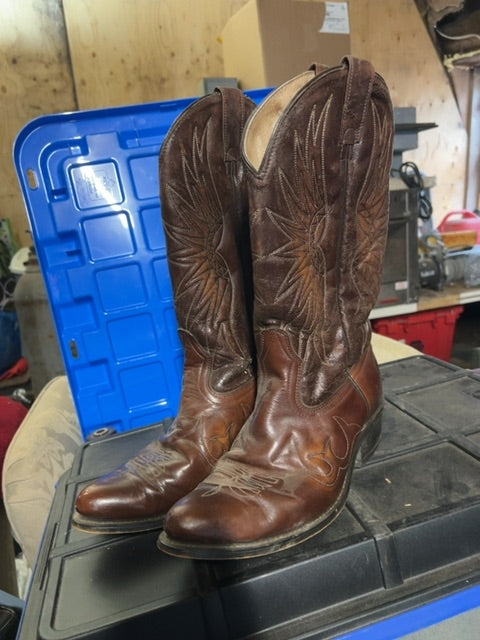 Brown  Cowboy Boots, 8 1/2