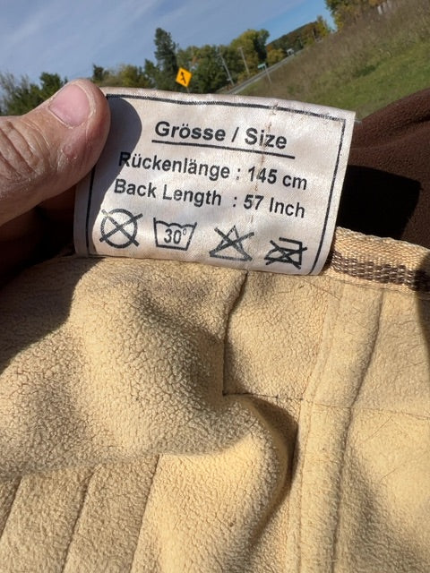 Brown Kavalkade Fleece cooler, Large