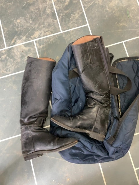 Black Pytchley Zipper Dress Boots, 7W