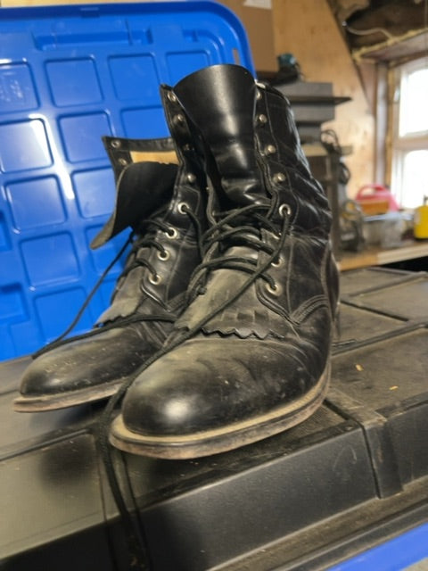 Black Justin Boots, 8 1/2B