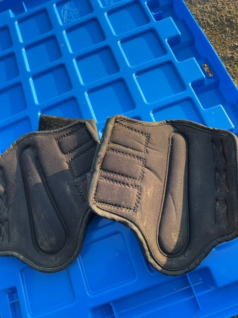 Black Canadian Horsewear Brushing Boots, Small