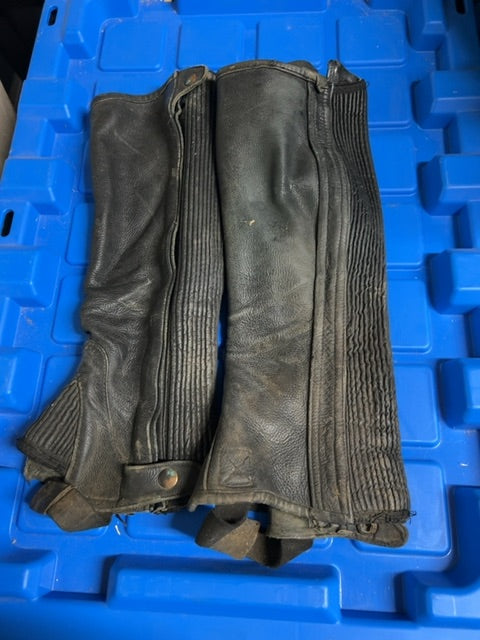 Black  Half Chaps, Large