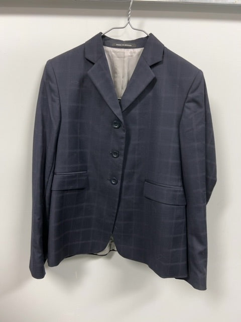 Blue Plaid Elite Show Jacket, 18R