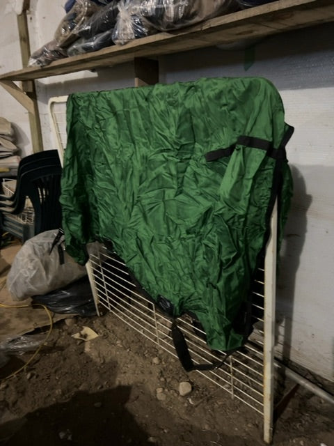 Green Glover Equine Nylon sheet, 62”