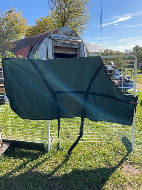 Green  Cotton Cooler, 76"