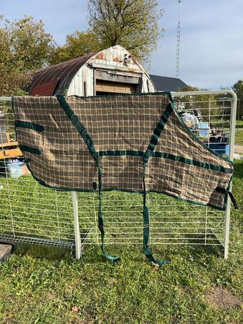 Green Plaid Baker Heavy, 68”