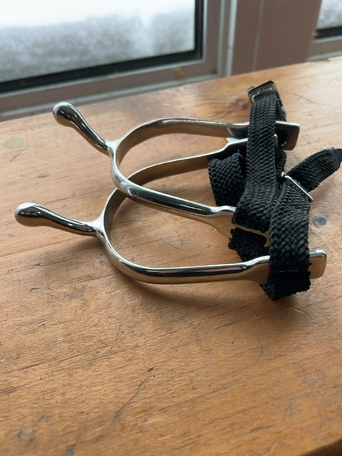 Swan Neck Spurs with Straps