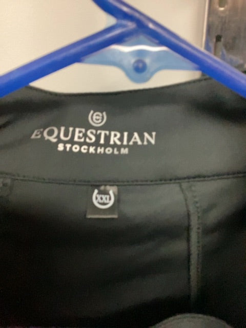 Black Equestrian Stockholm 3/4 Zip Shirt, XXL